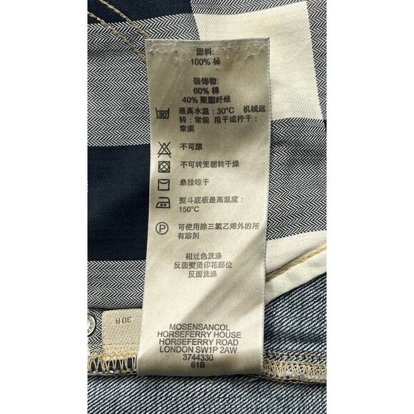 2-59 BURBERRY Men's Denim Jeans Slim 100% Cotton 30x32 - Picture 9 of 11